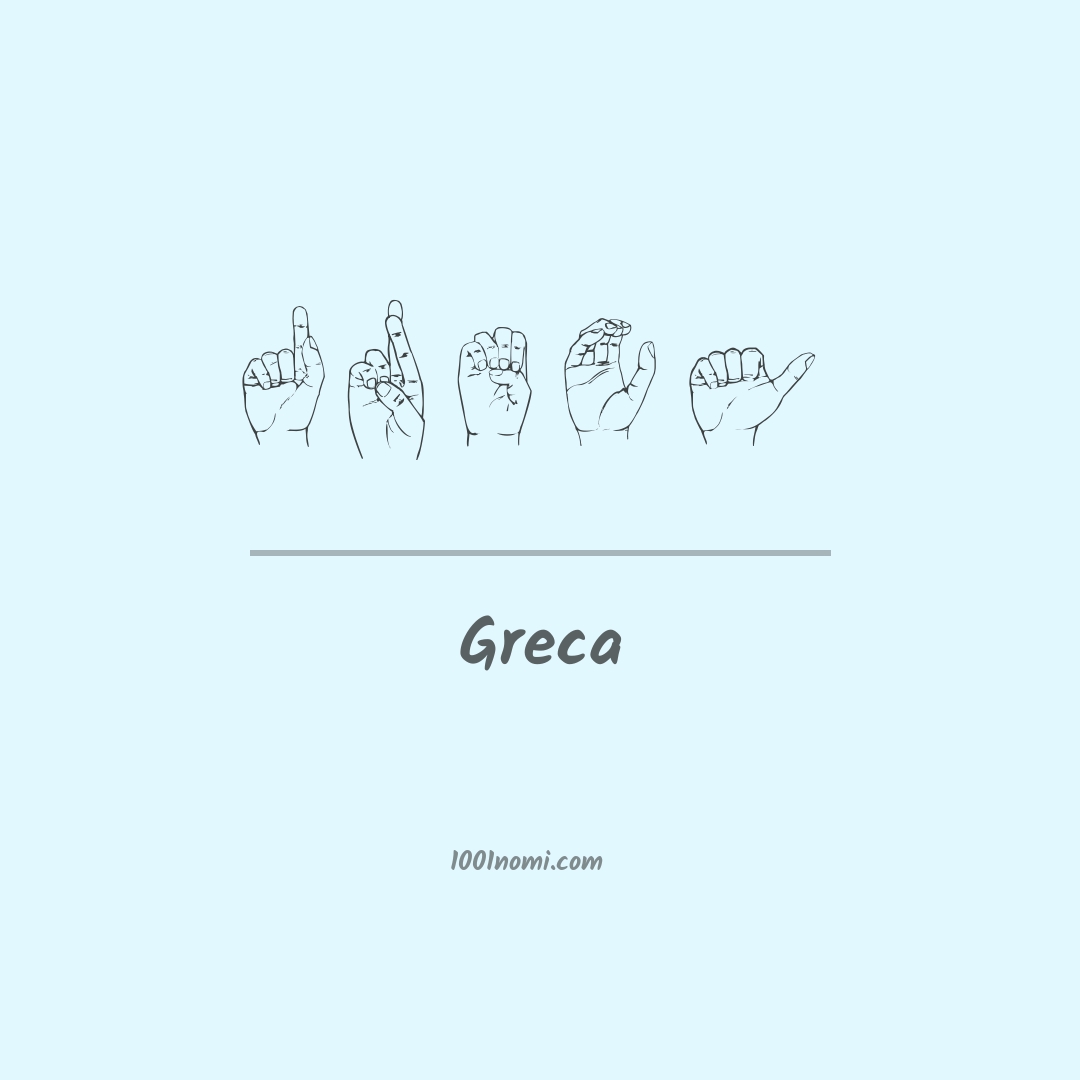 Greca nella lingua dei segni