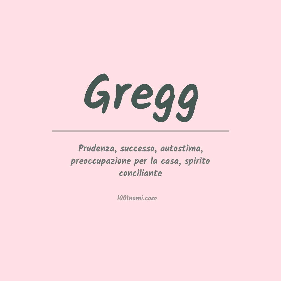 Significato del nome Gregg