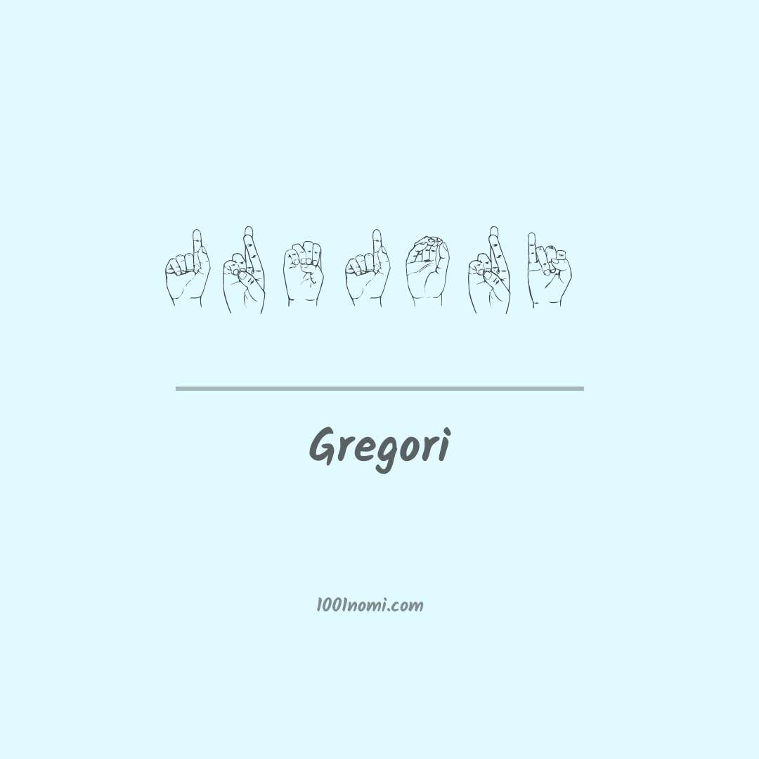 Gregori nella lingua dei segni
