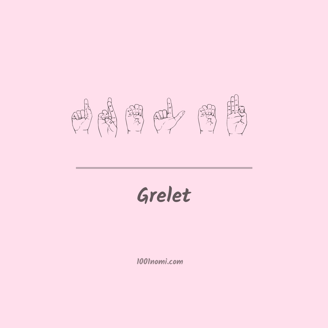 Grelet nella lingua dei segni