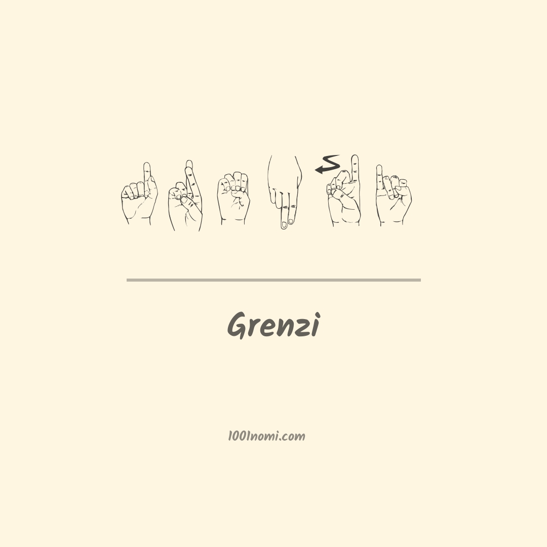 Grenzi nella lingua dei segni