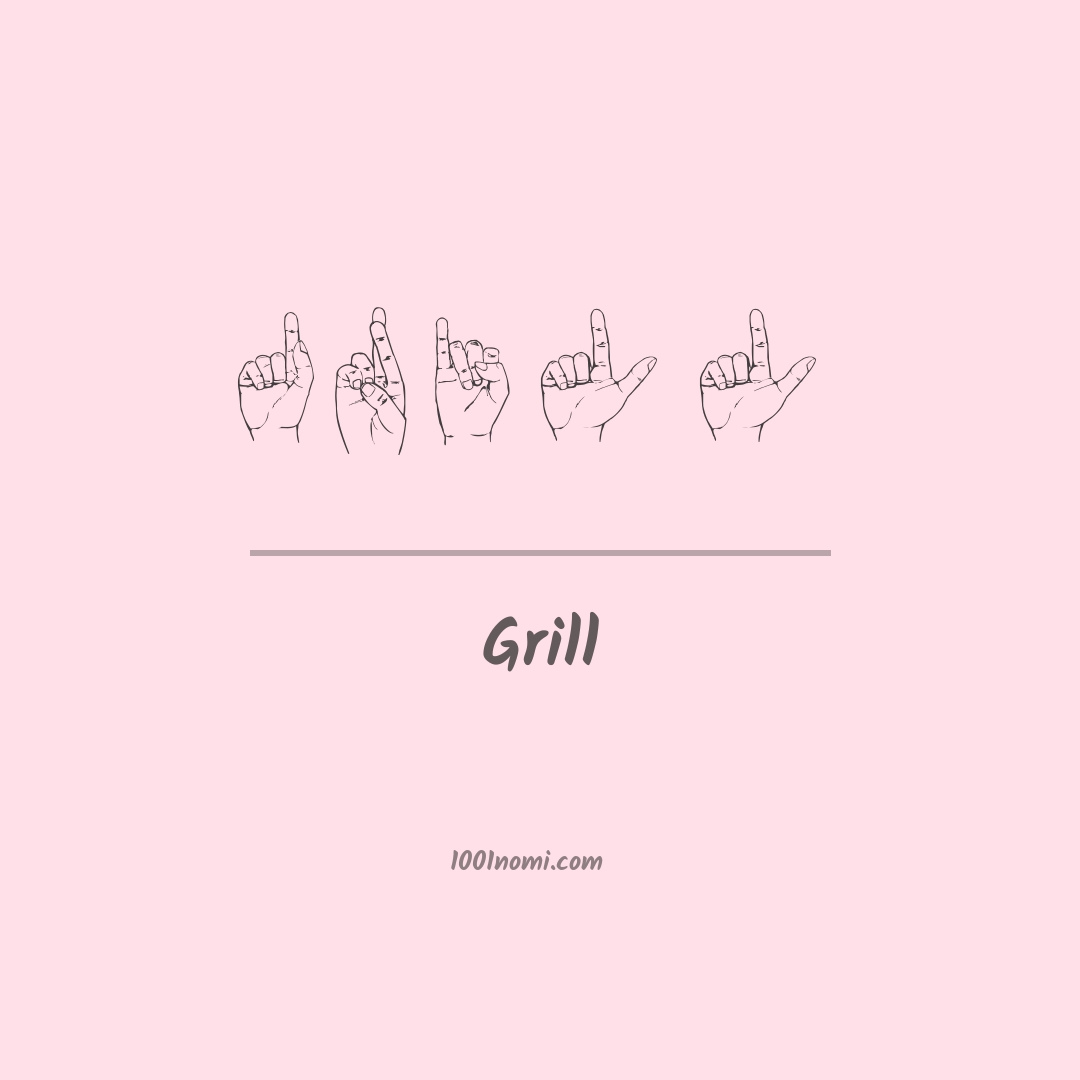 Grill nella lingua dei segni