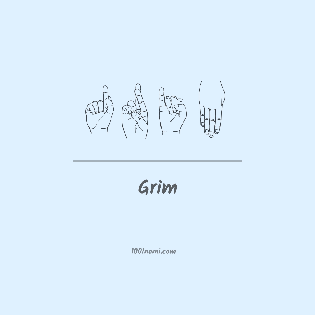 Grim nella lingua dei segni