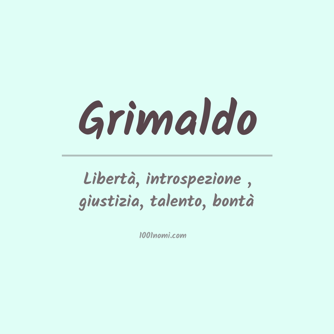 Significato del nome Grimaldo