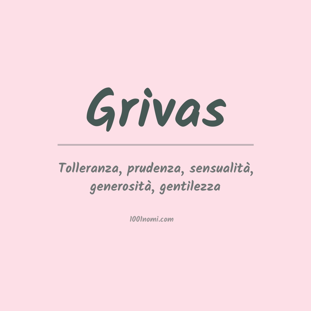 Significato del nome Grivas