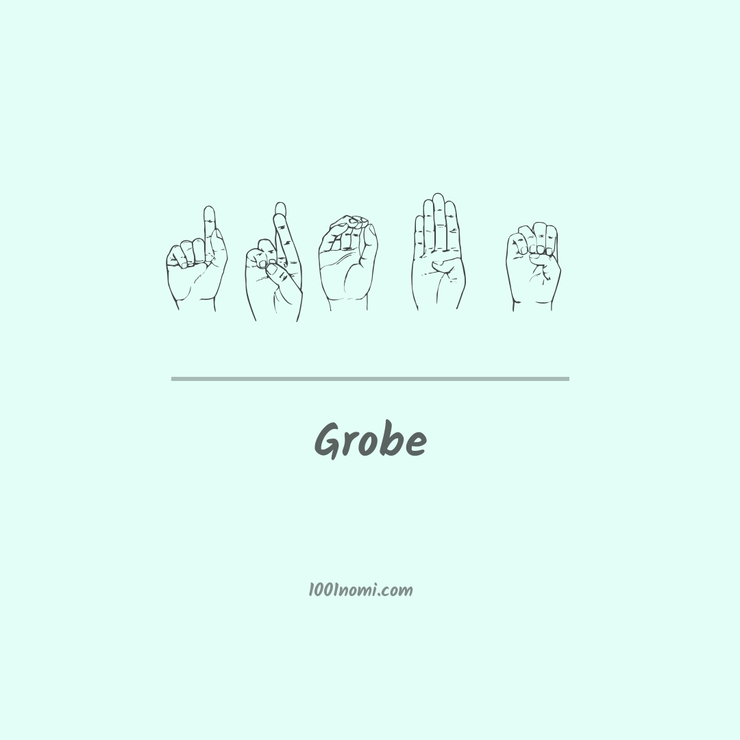 Grobe nella lingua dei segni