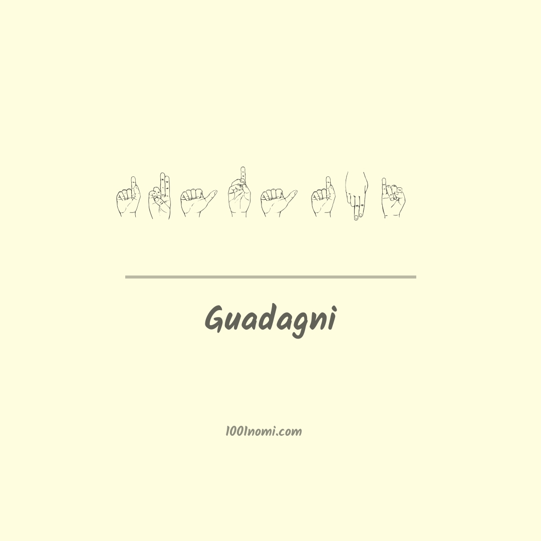 Guadagni nella lingua dei segni