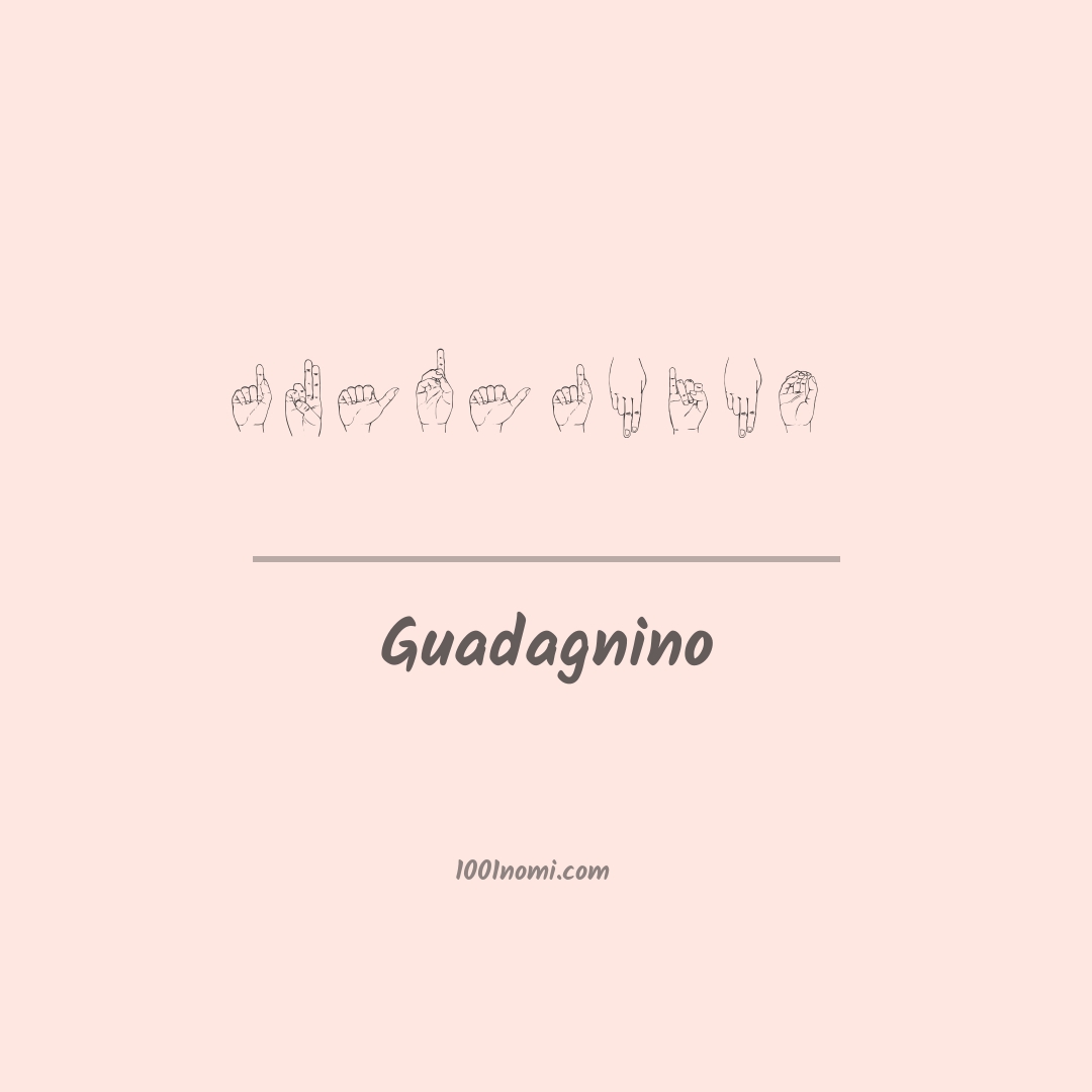 Guadagnino nella lingua dei segni