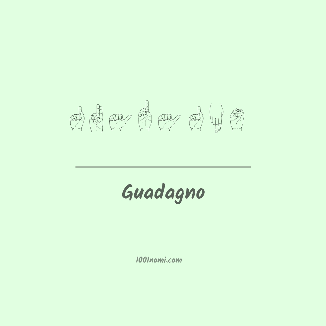 Guadagno nella lingua dei segni