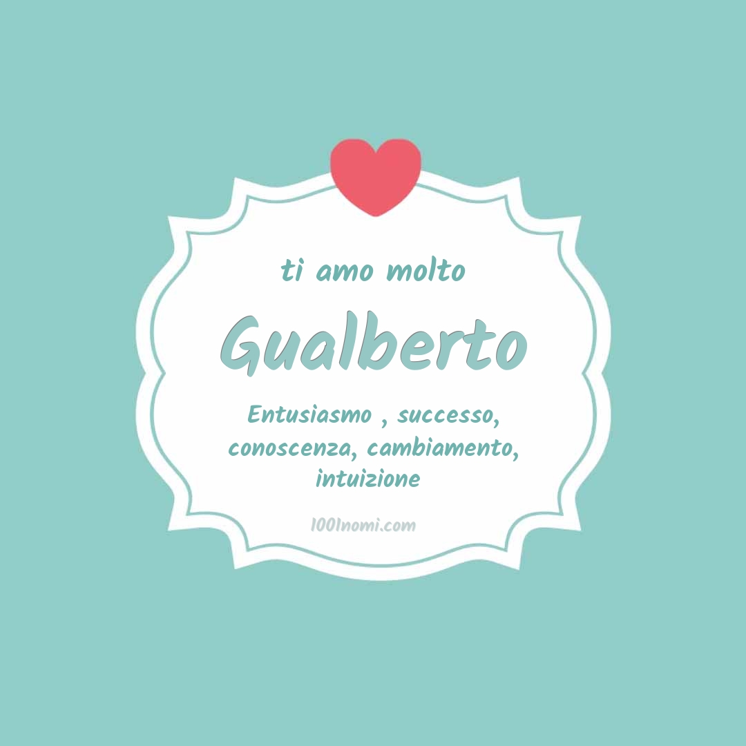 ti amo molto Gualberto Ti amo molto Gualberto