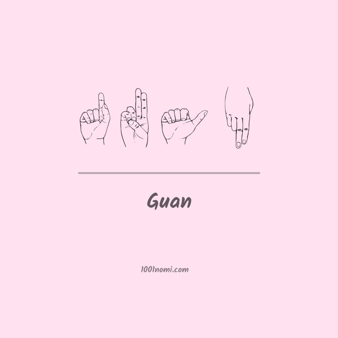 Guan nella lingua dei segni