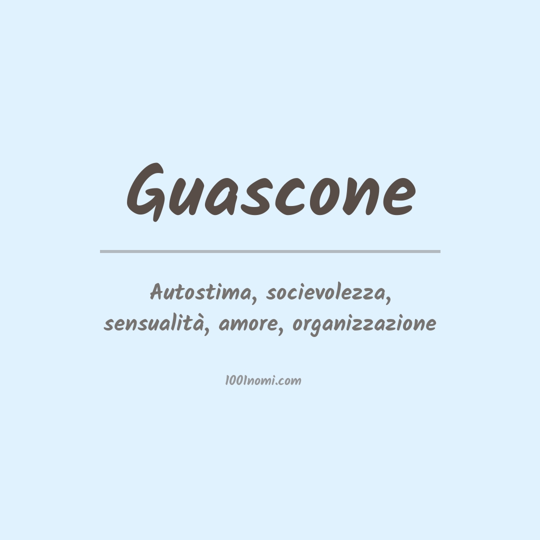 Significato del nome Guascone Significato del nome Guascone