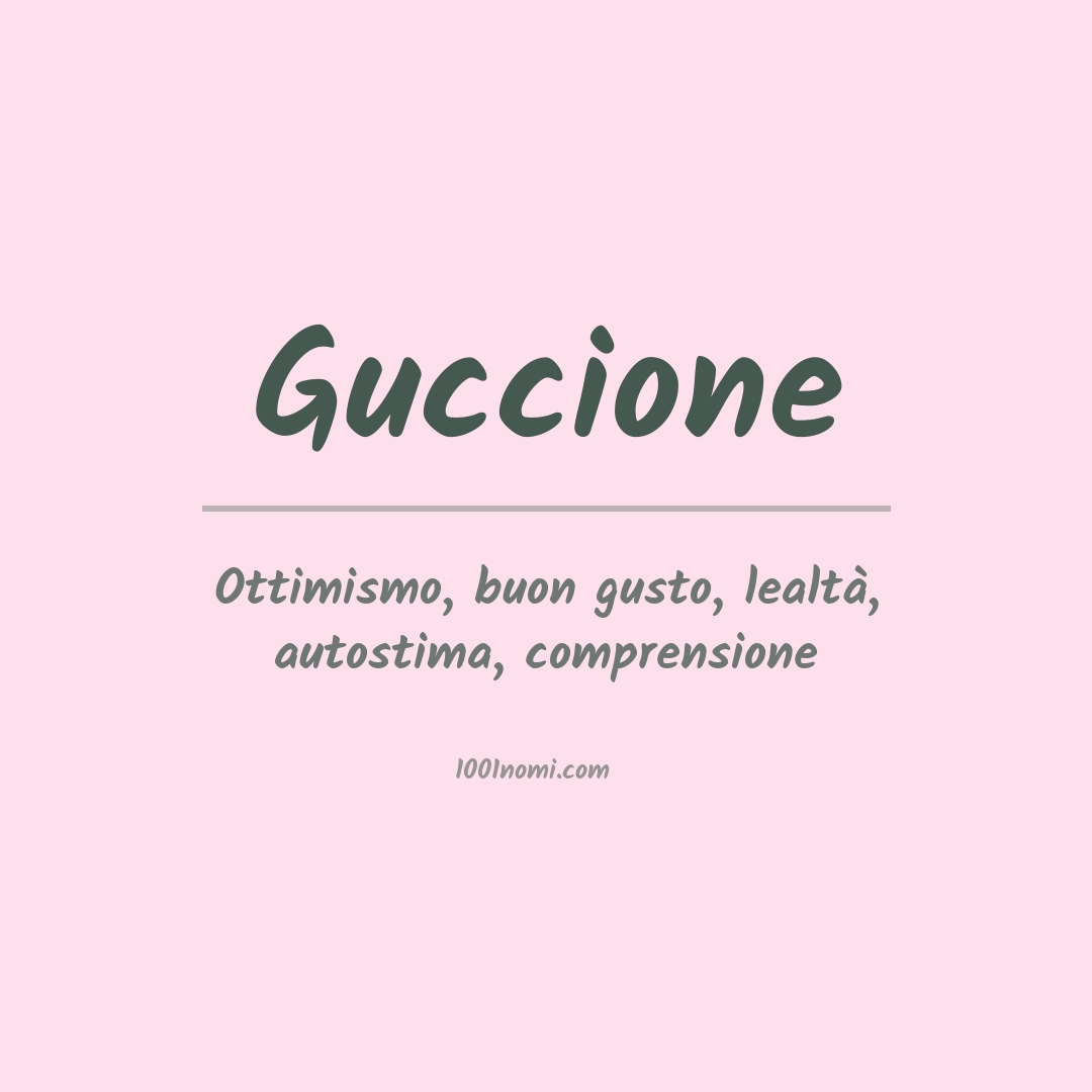 Significato del nome Guccione