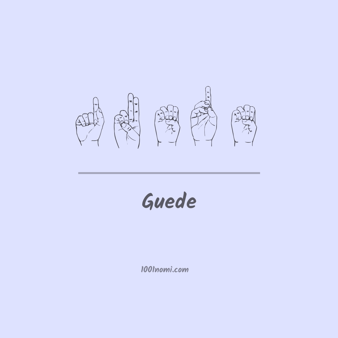 Guede nella lingua dei segni