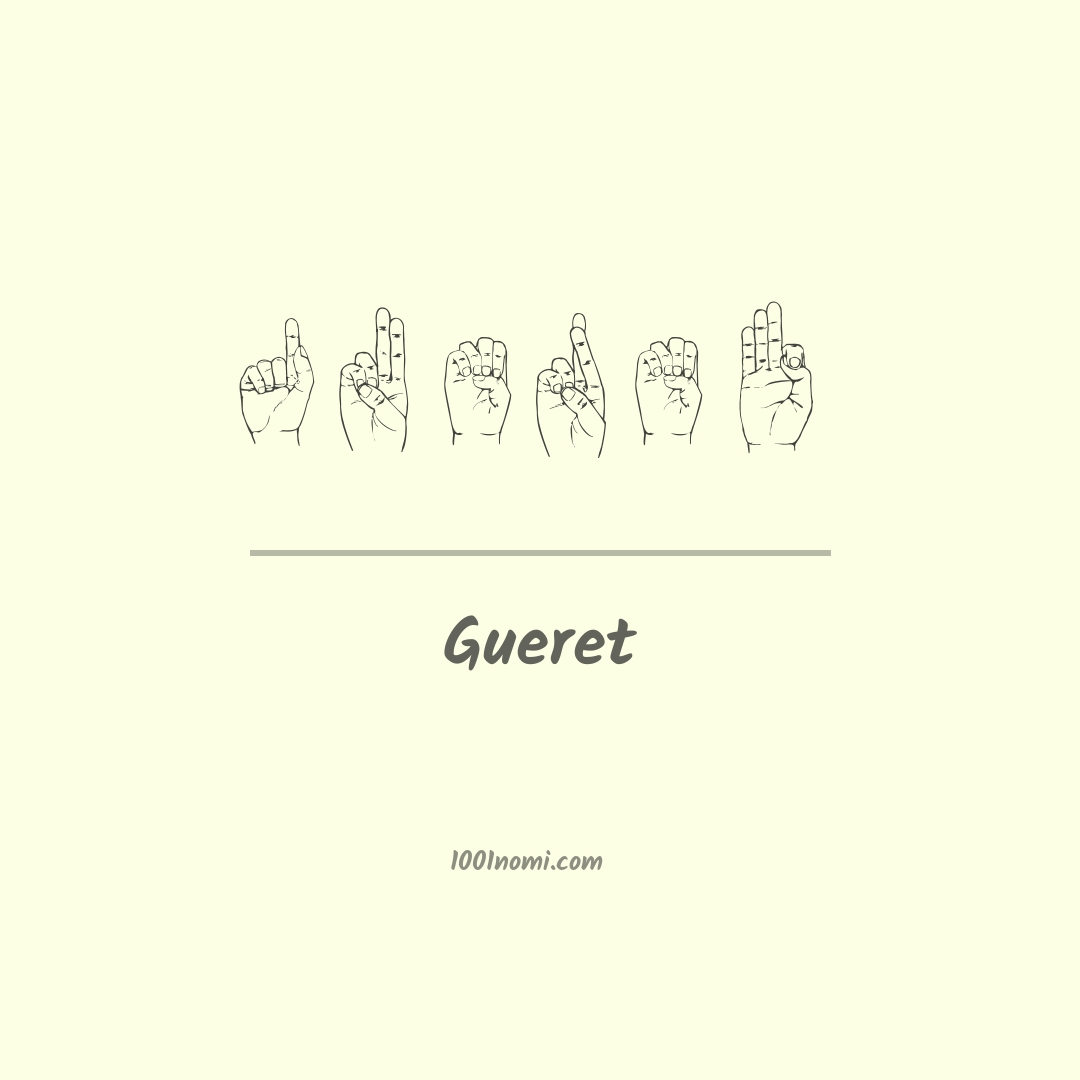 Gueret nella lingua dei segni