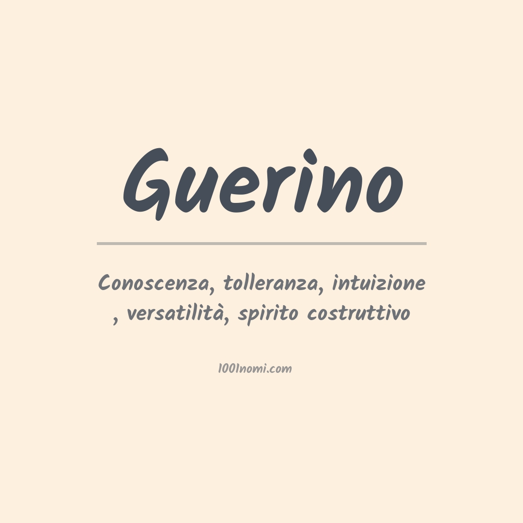 Significato del nome Guerino