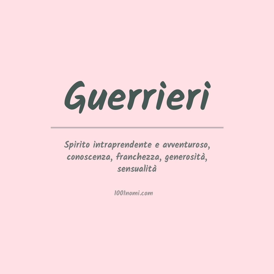 Significato del nome Guerrieri