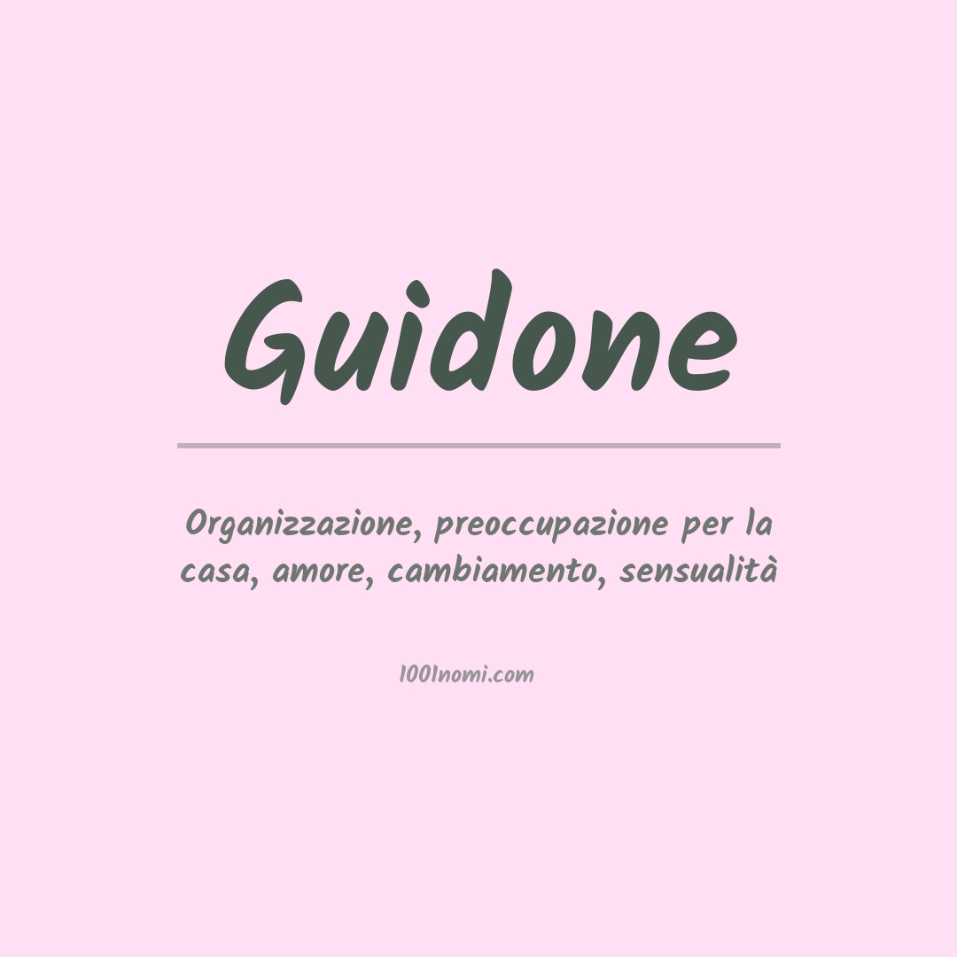 Significato del nome Guidone