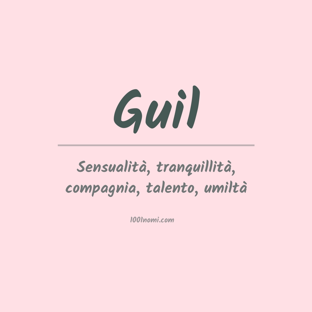 Significato del nome Guil Significato del nome Guil