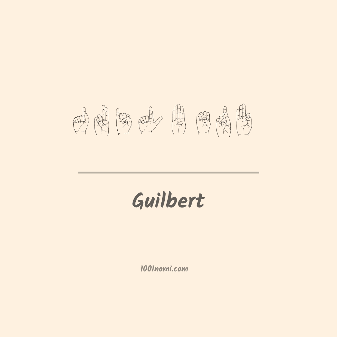Guilbert nella lingua dei segni