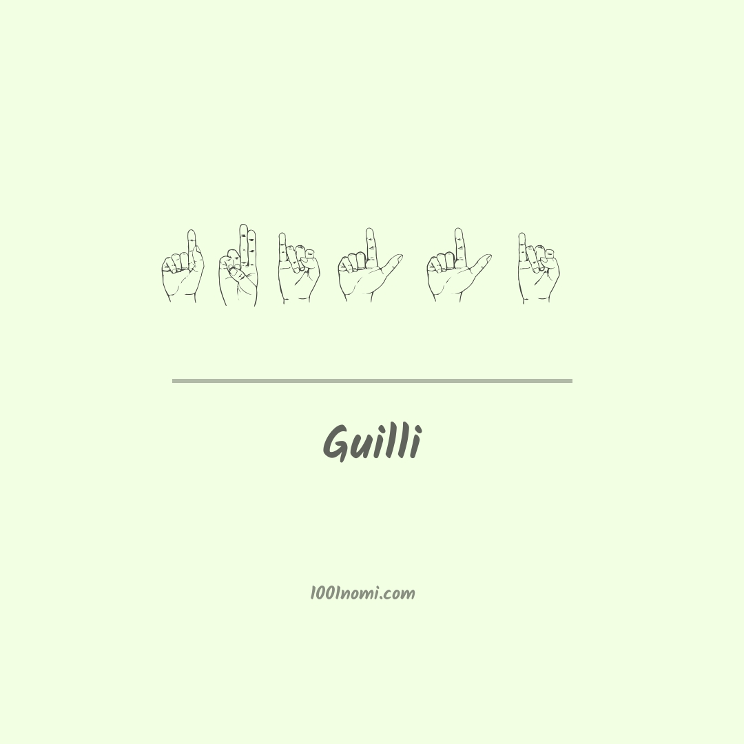 Guilli nella lingua dei segni