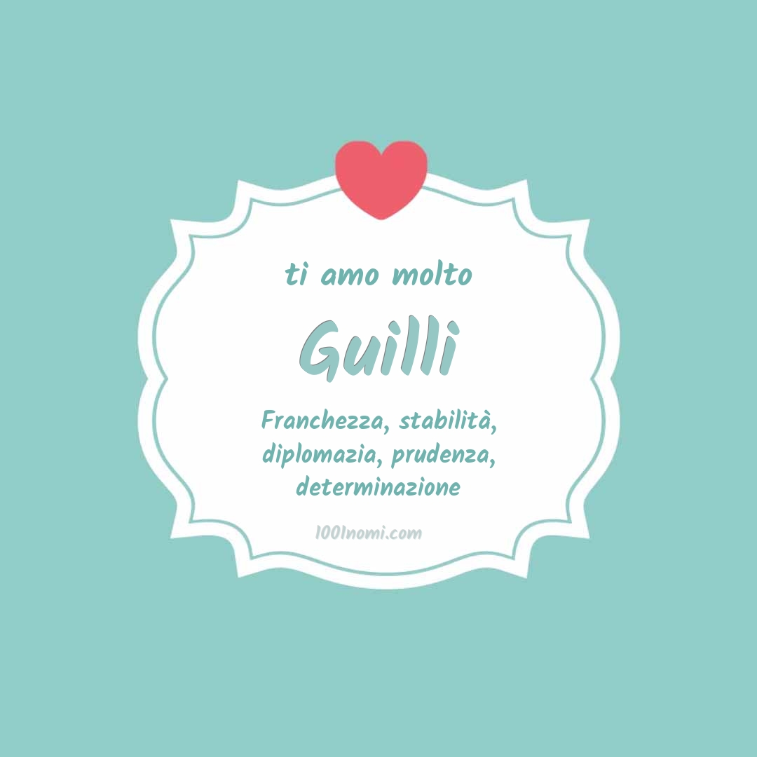 Ti amo molto Guilli