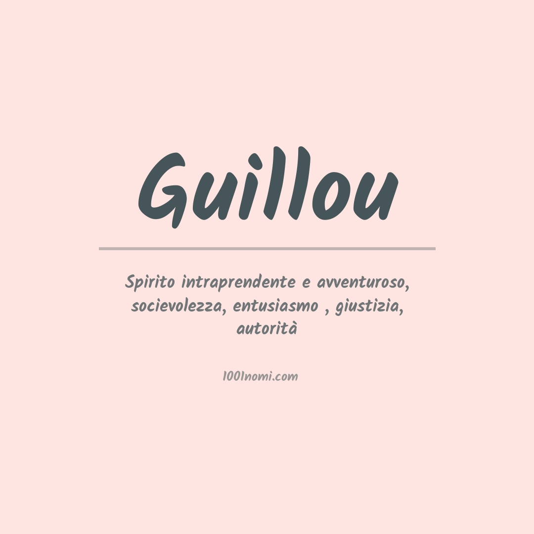 Significato del nome Guillou