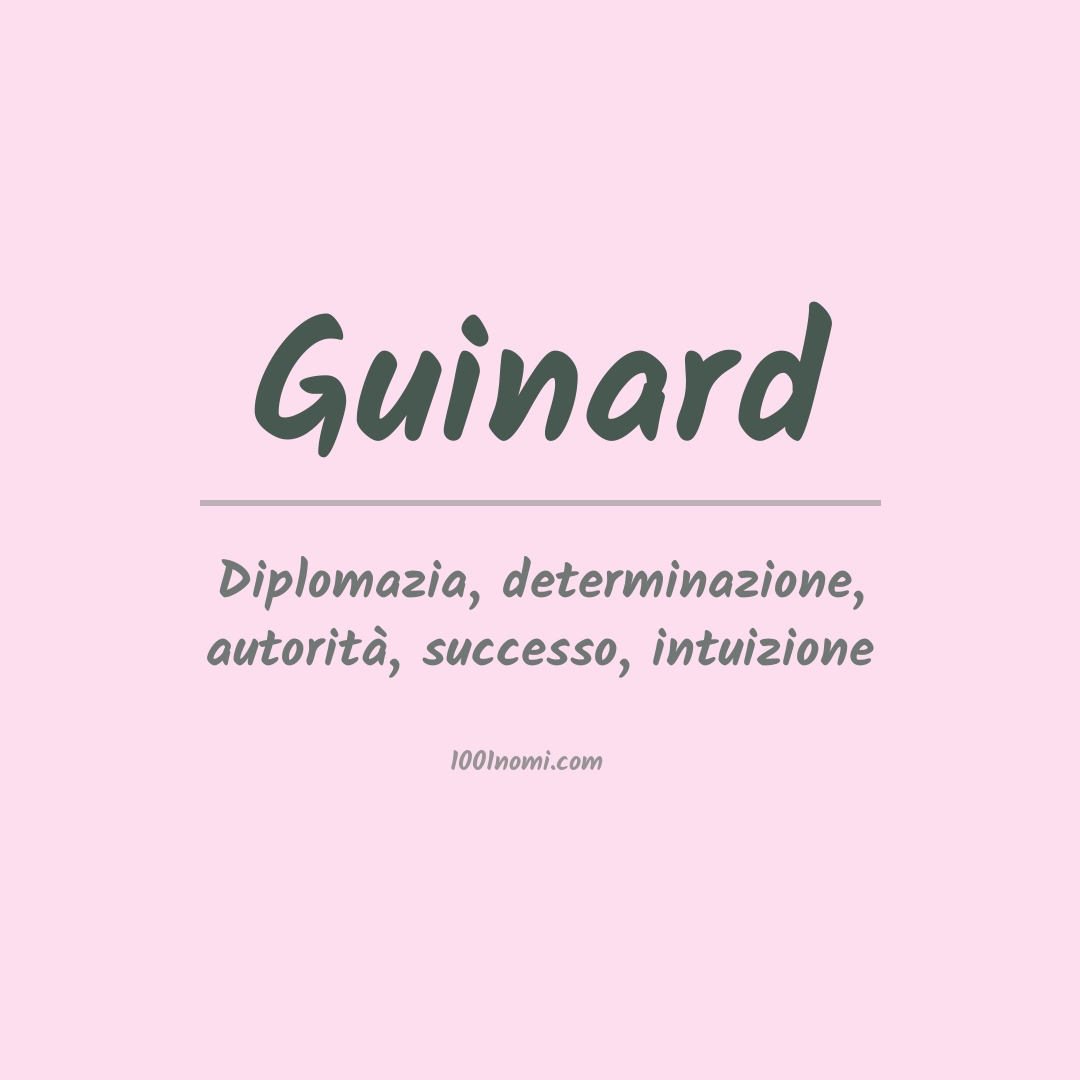 Significato del nome Guinard