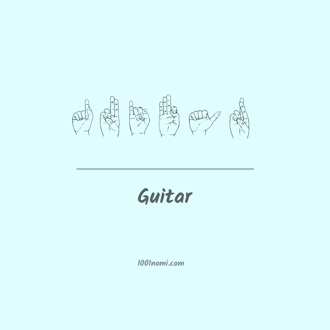 Guitar nella lingua dei segni