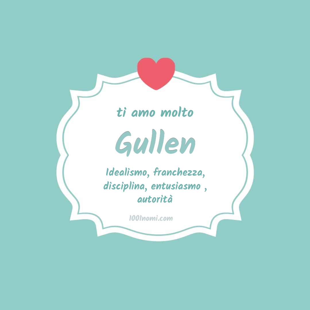 ti amo molto Gullen Ti amo molto Gullen