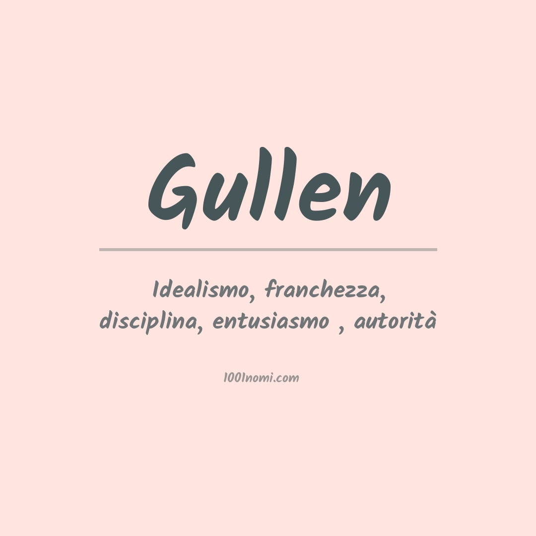 Significato del nome Gullen Significato del nome Gullen