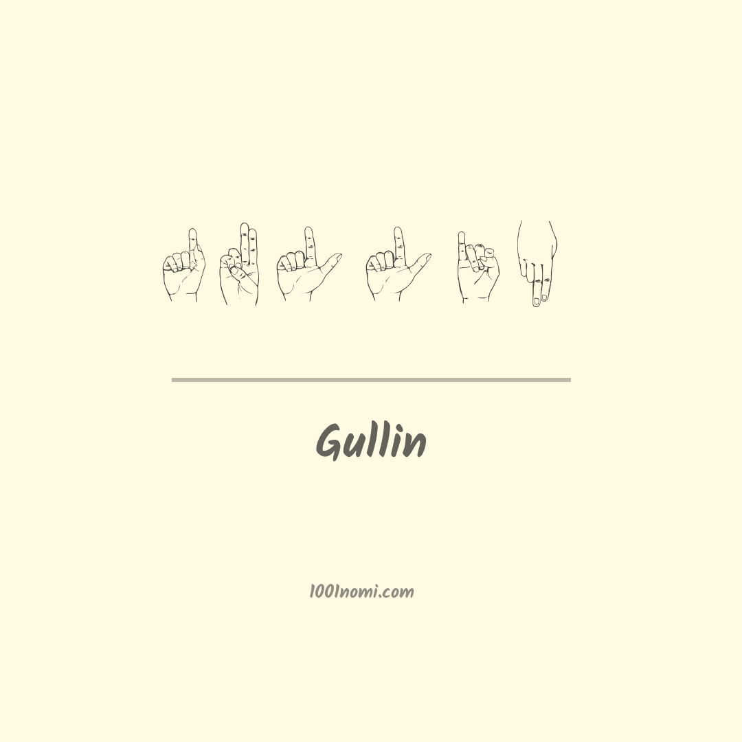 Gullin nella lingua dei segni