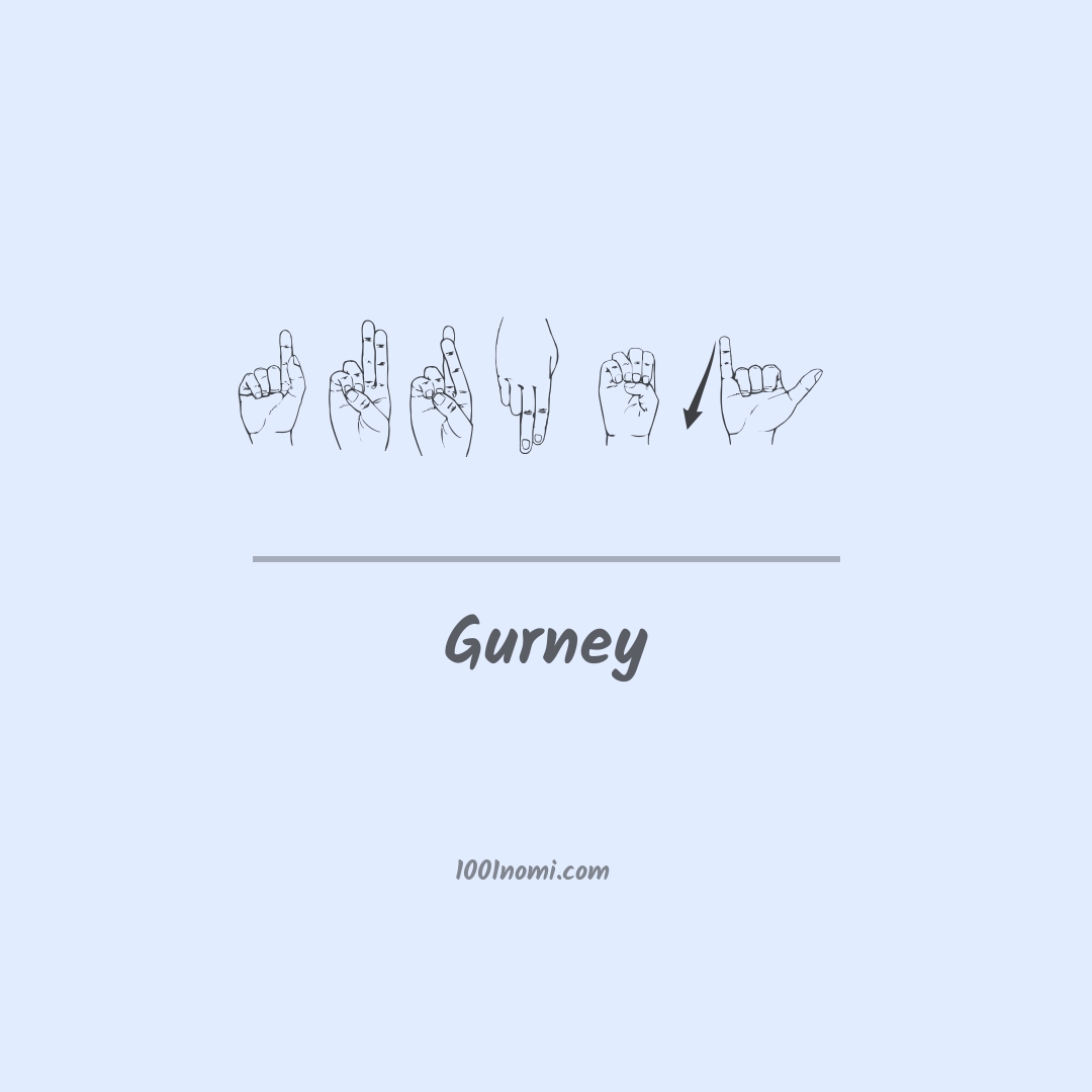 Gurney nella lingua dei segni