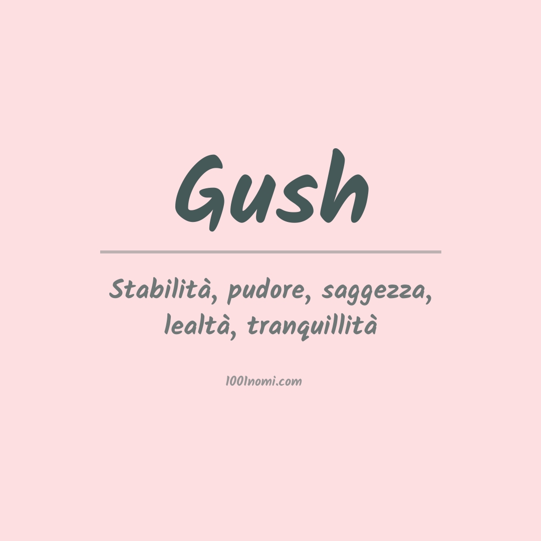 Significato del nome Gush