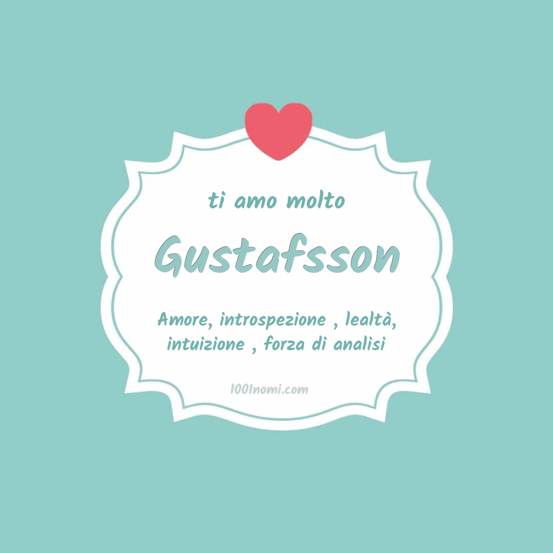 ti amo molto Gustafsson Ti amo molto Gustafsson