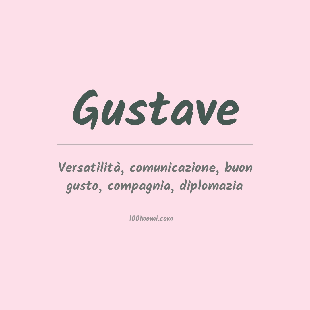 Significato del nome Gustave