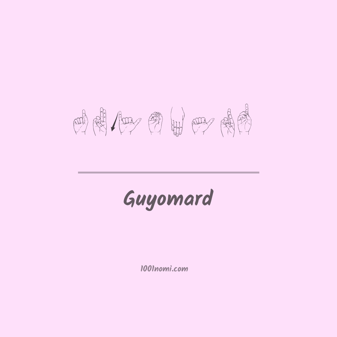 Guyomard nella lingua dei segni