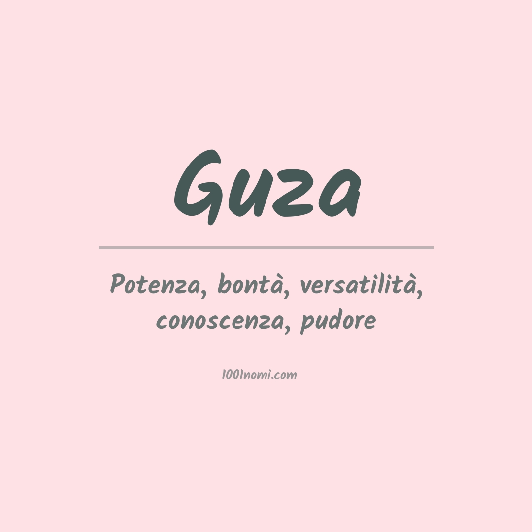 Significato del nome Guza