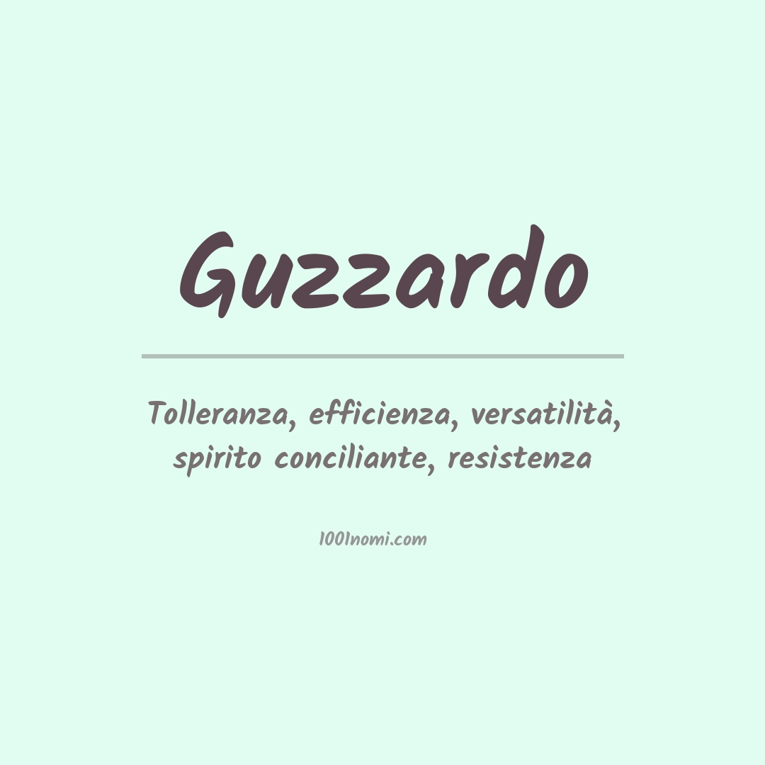 Significato del nome Guzzardo