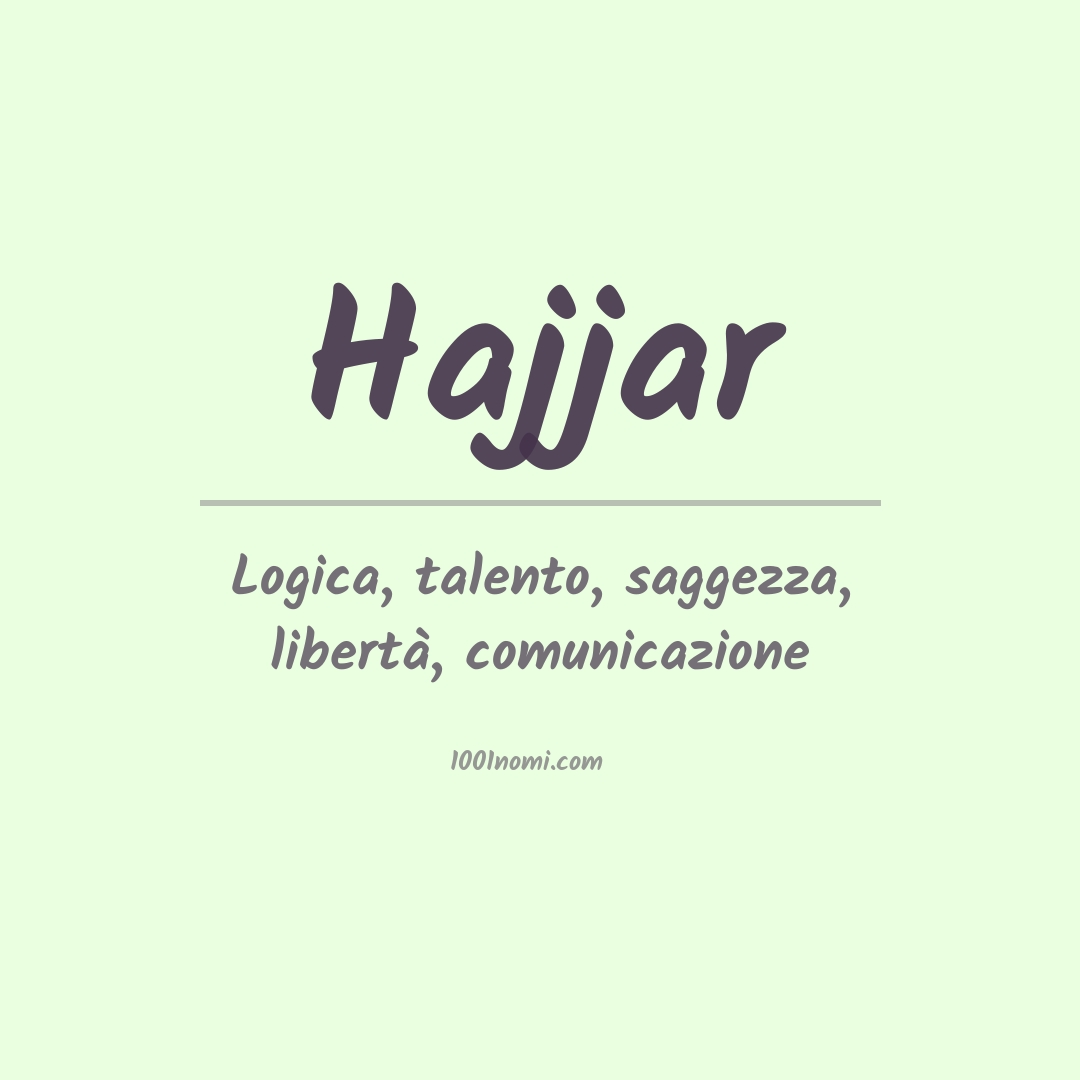 Significato del nome Hajjar