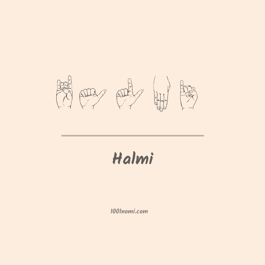 Halmi nella lingua dei segni