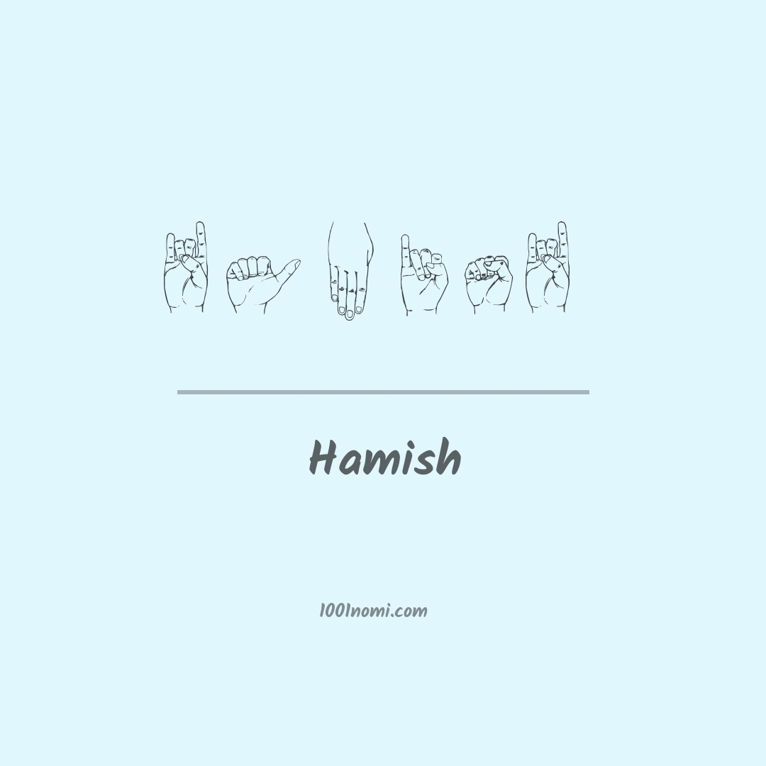 Hamish nella lingua dei segni