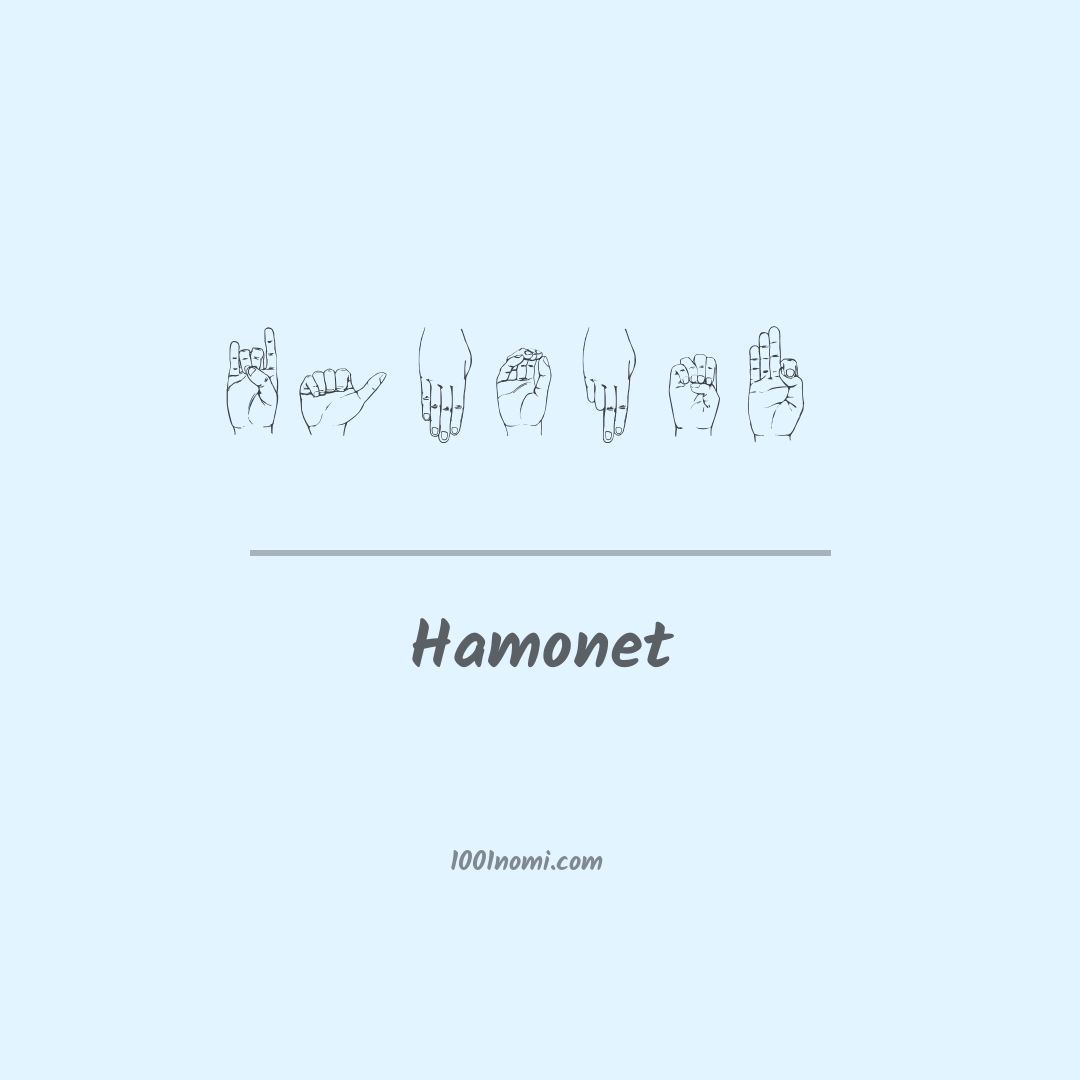 Hamonet nella lingua dei segni