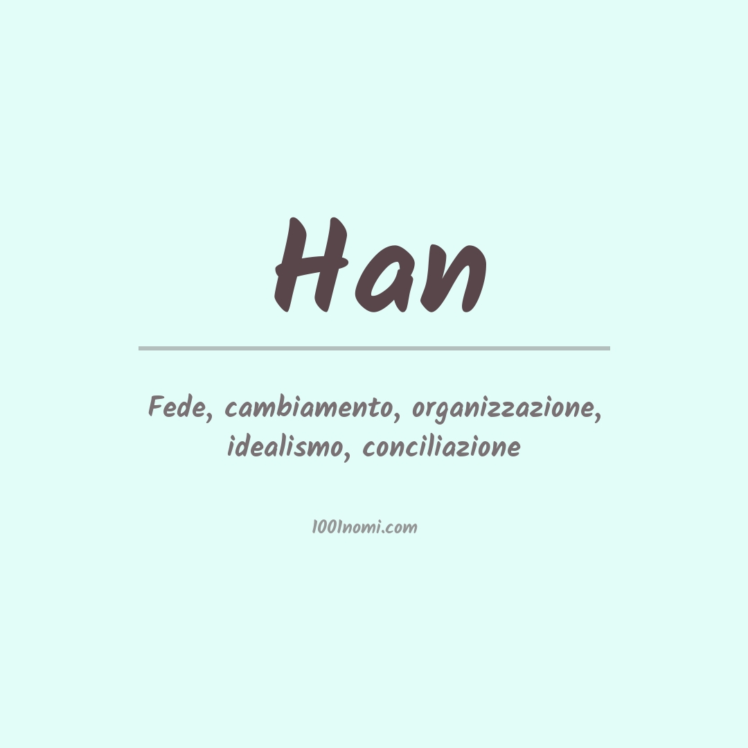 Significato del nome Han