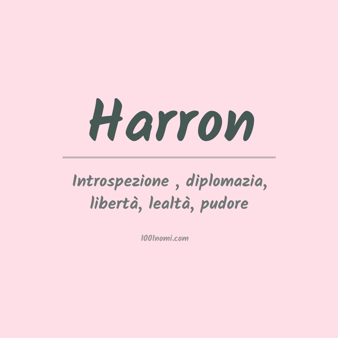 Significato del nome Harron