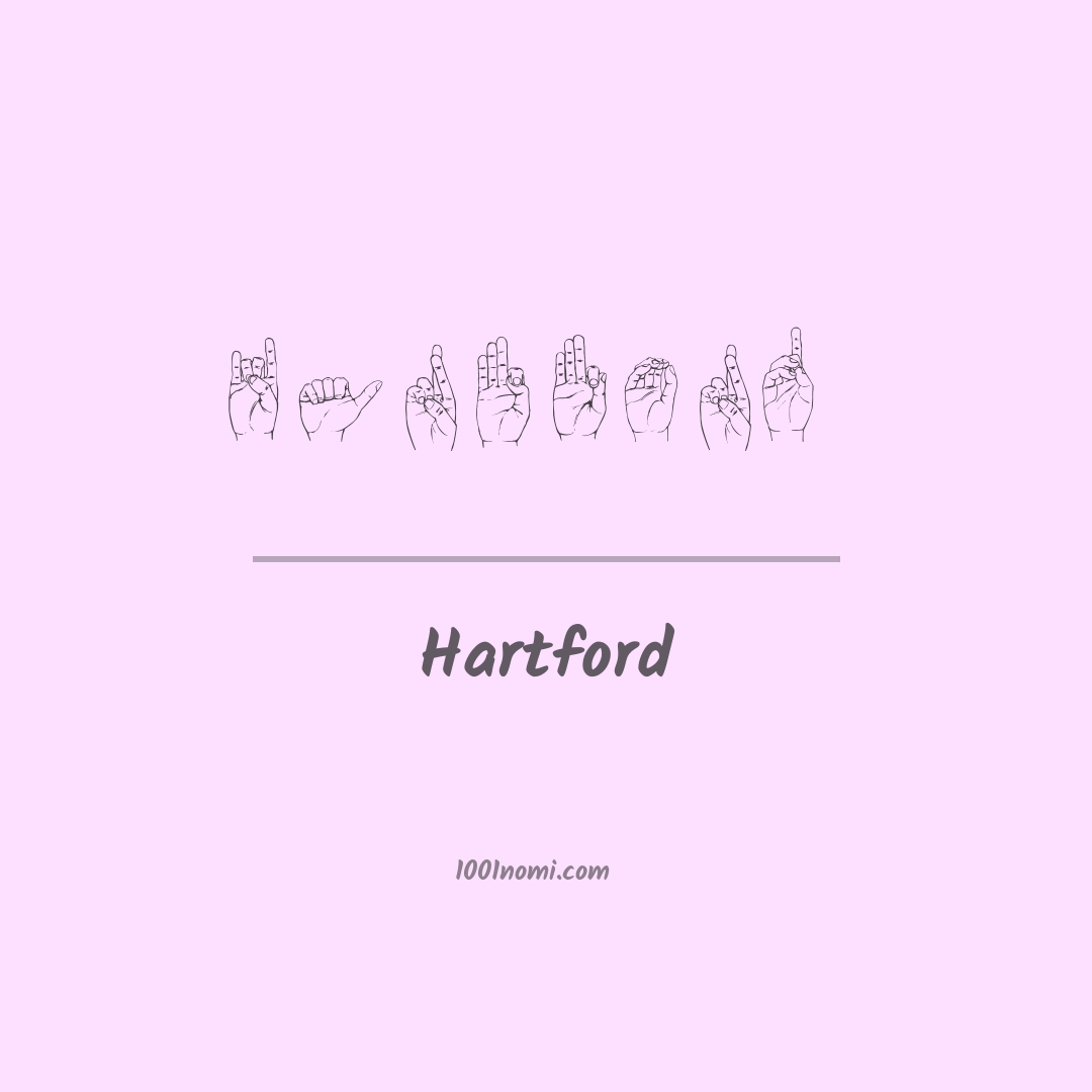 Hartford nella lingua dei segni