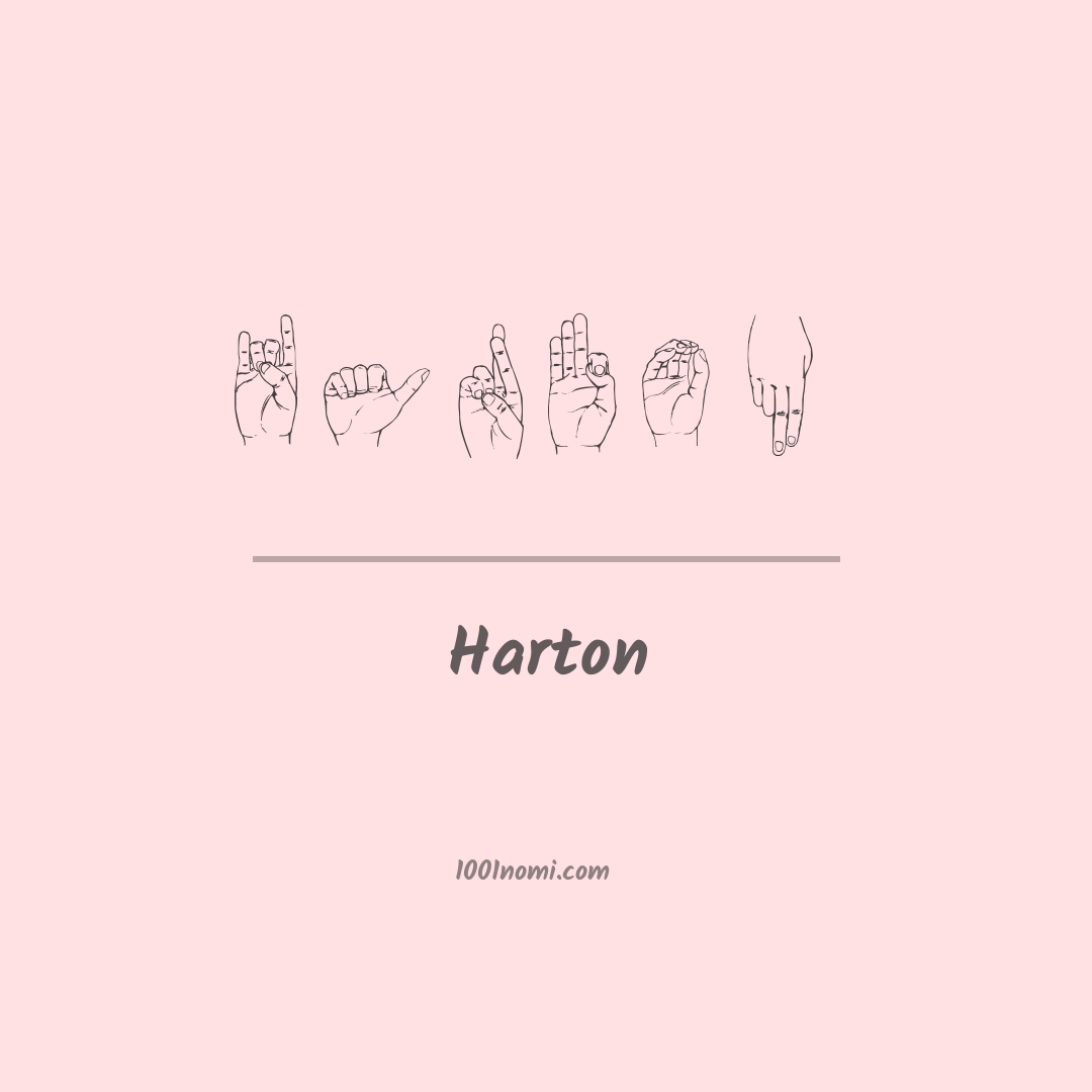Harton nella lingua dei segni
