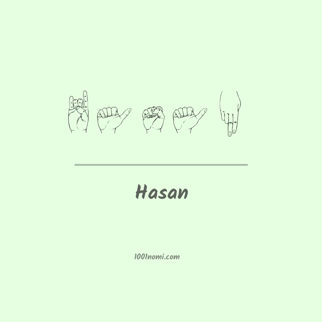Hasan nella lingua dei segni