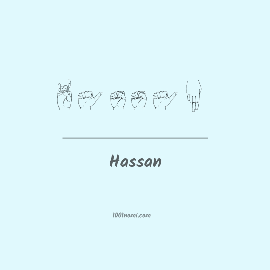Hassan nella lingua dei segni