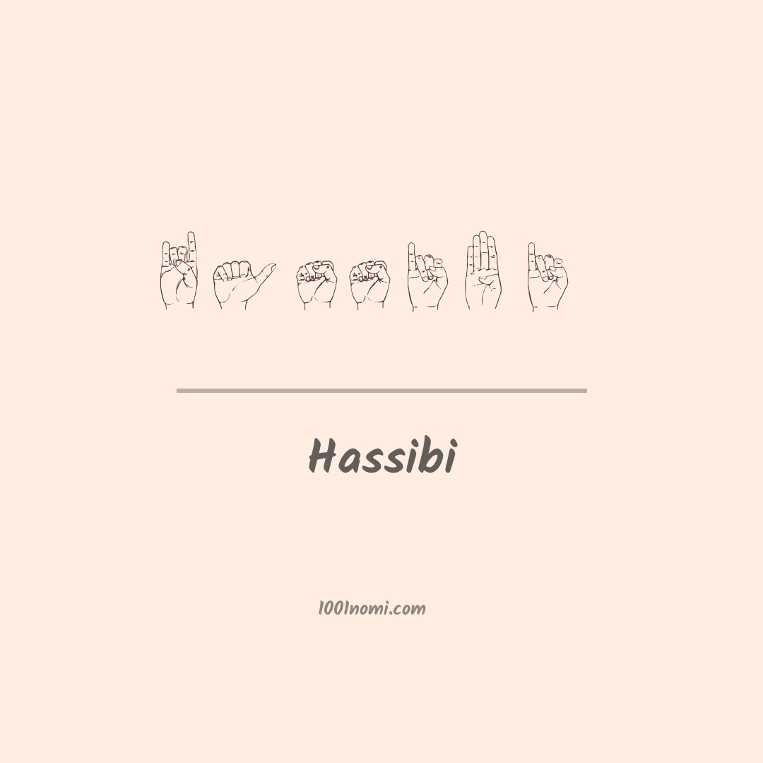 Hassibi nella lingua dei segni